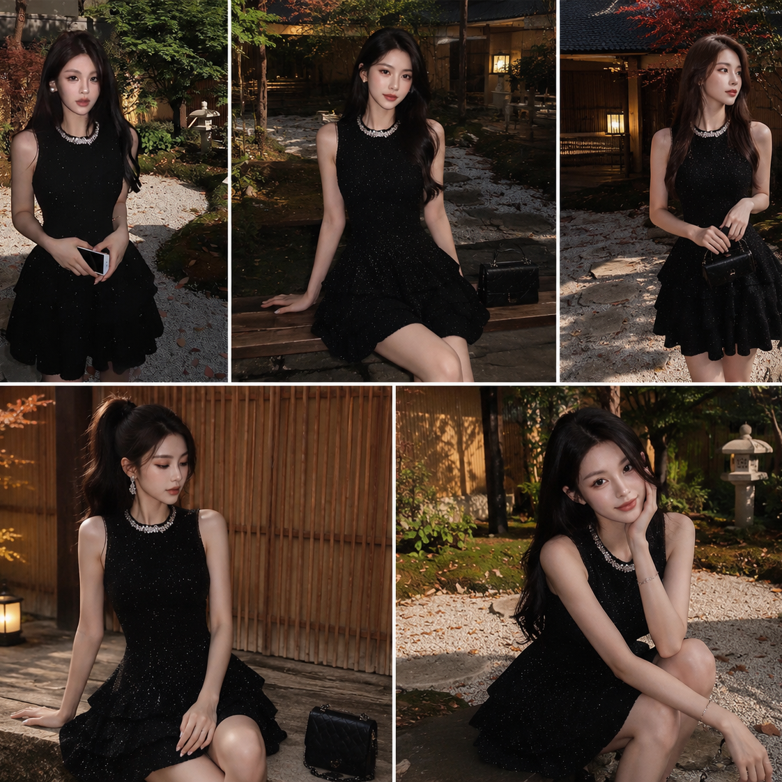Sleeveless Sparkling party dress