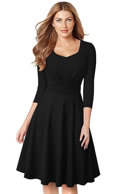 LONDON Women's A-Line Knee Length Dress