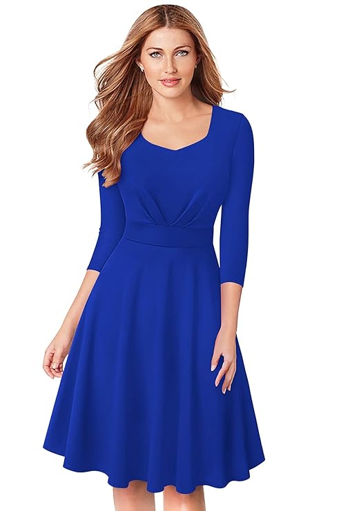 LONDON Women's A-Line Knee Length Dress