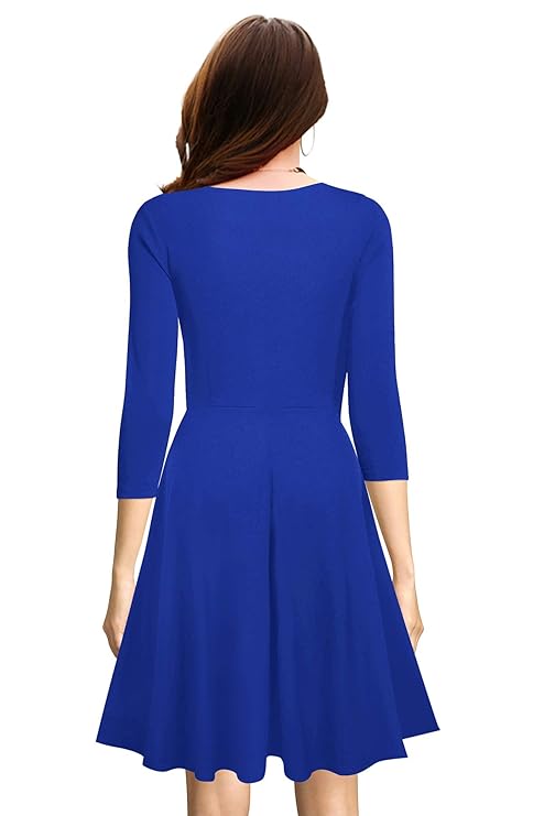 LONDON Women's A-Line Knee Length Dress