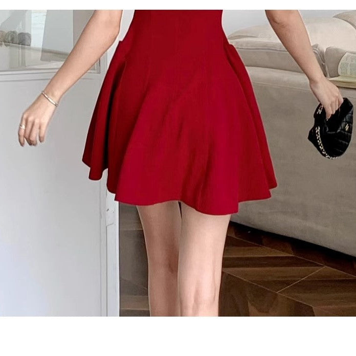 French-Style Strappy Mini Dress