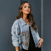 Leopard Luxe Denim Jacket