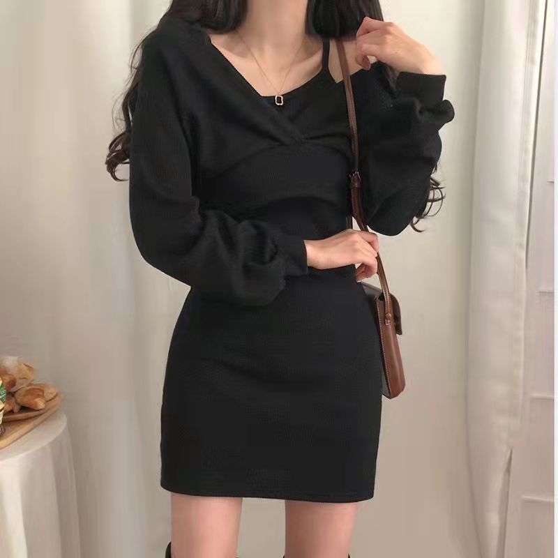 Bodycon off shoulder wrap dress