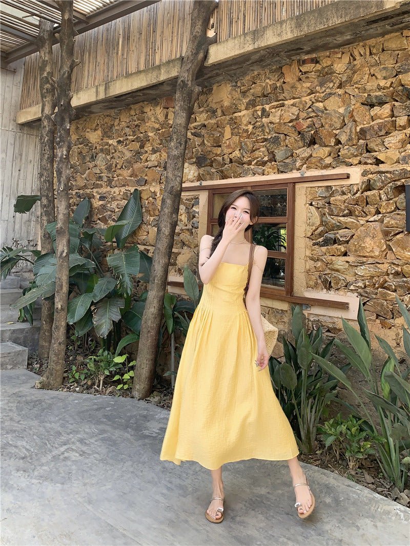 Yellow Elegant Maxi Dress