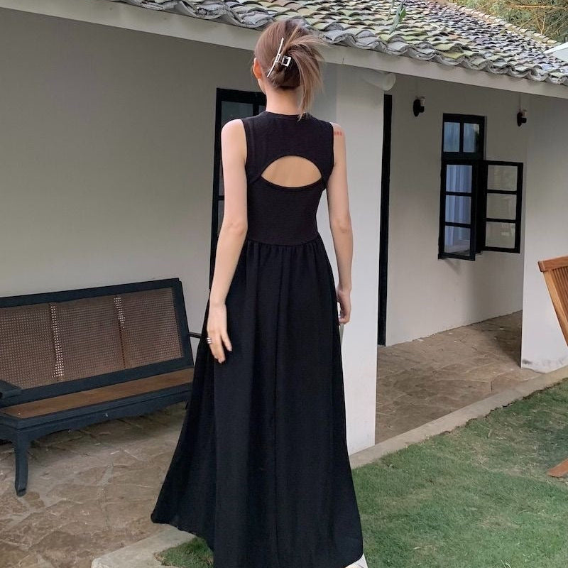 Cut Out Back long Dress