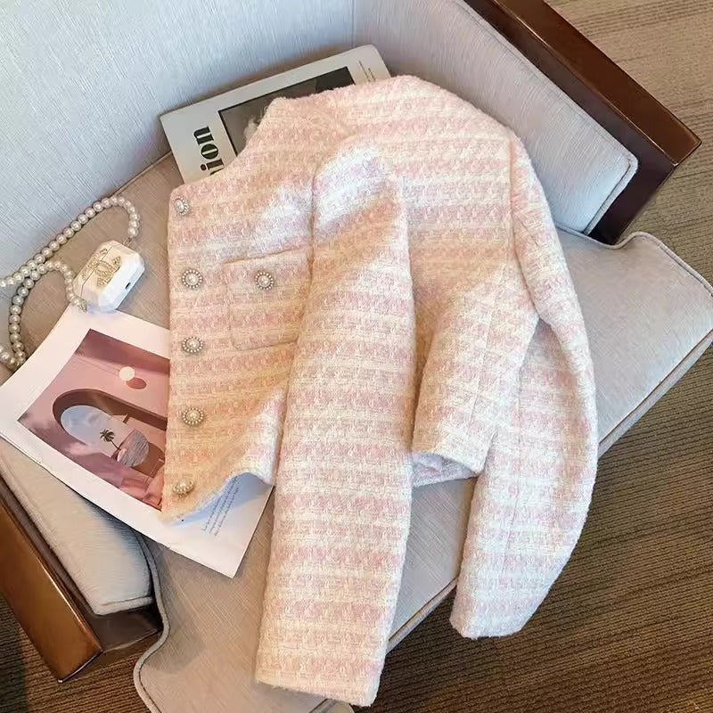 Blush Pearl Tweed Jacket
