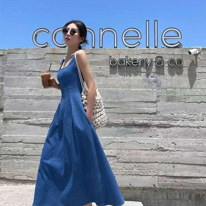 Soft Denim A-line Dress