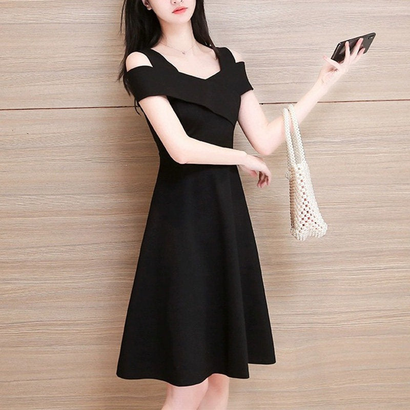 Off-Shoulder Cocktail Dress