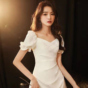 Ruffled sweetheart neckline Dress