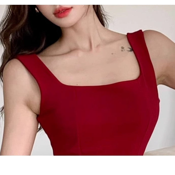 French-Style Strappy Mini Dress