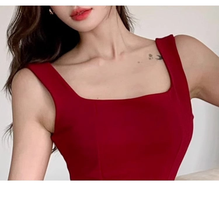 French-Style Strappy Mini Dress