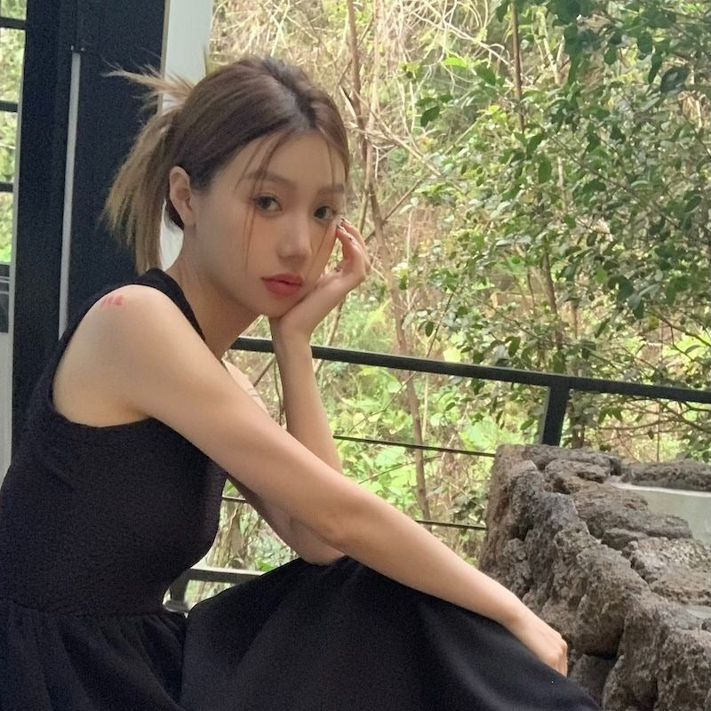 Cut Out Back long Dress
