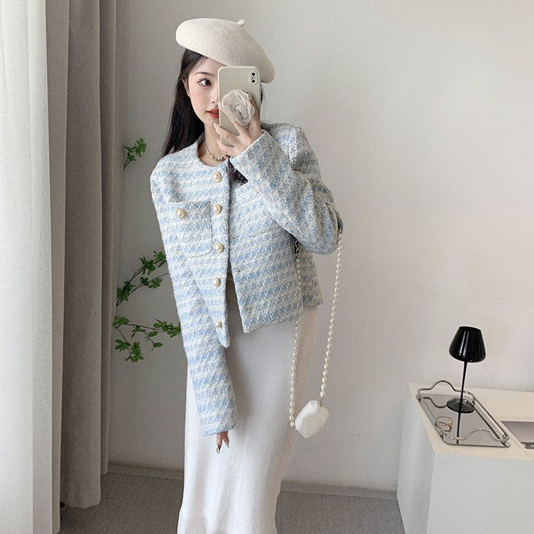 Sky Pearl Tweed Jacket