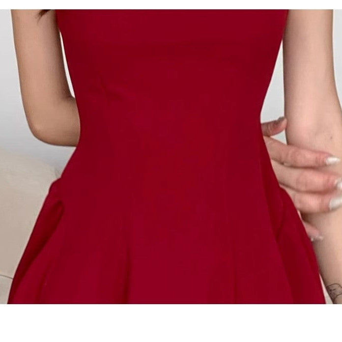 French-Style Strappy Mini Dress