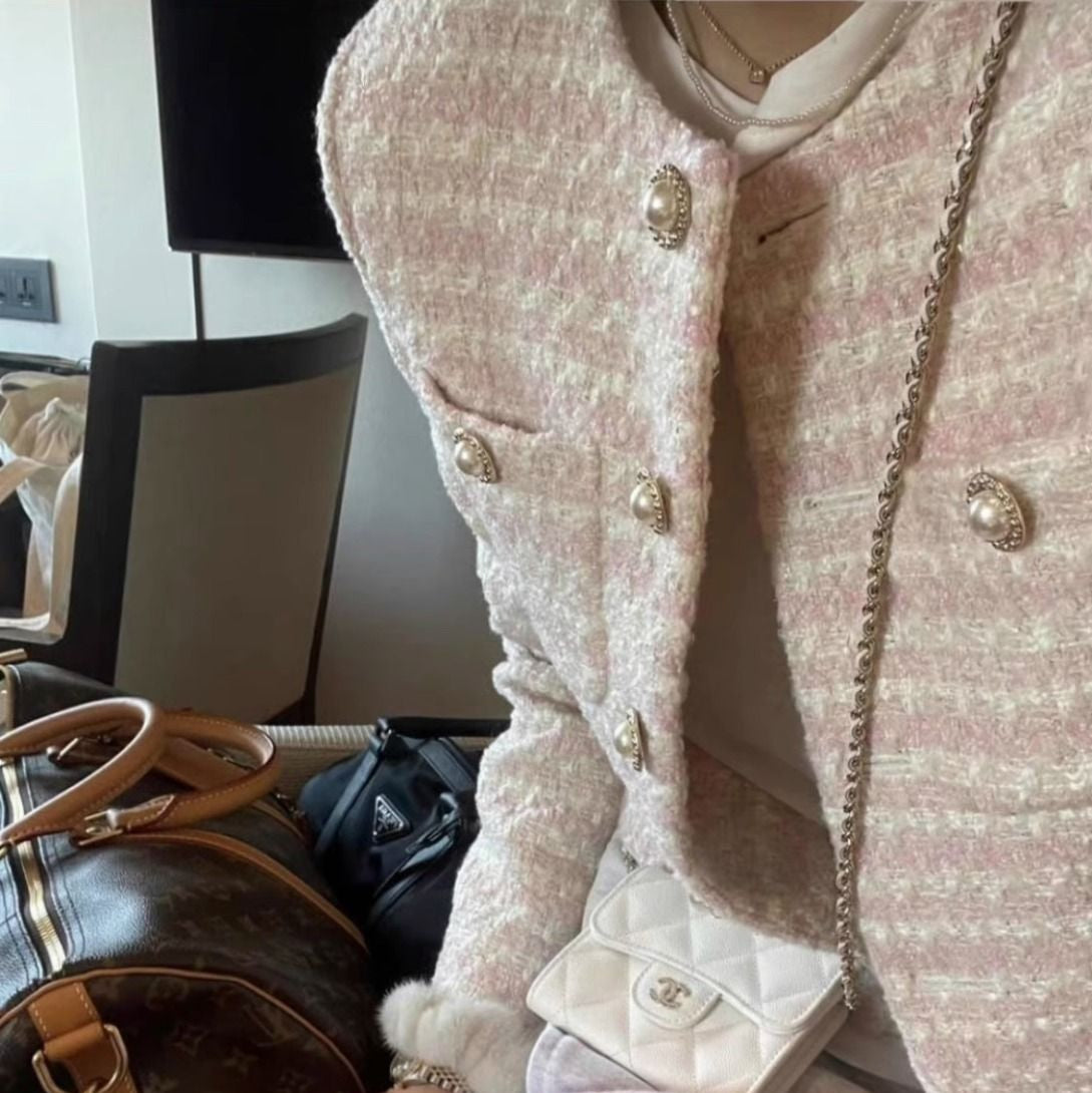 Blush Pearl Tweed Jacket