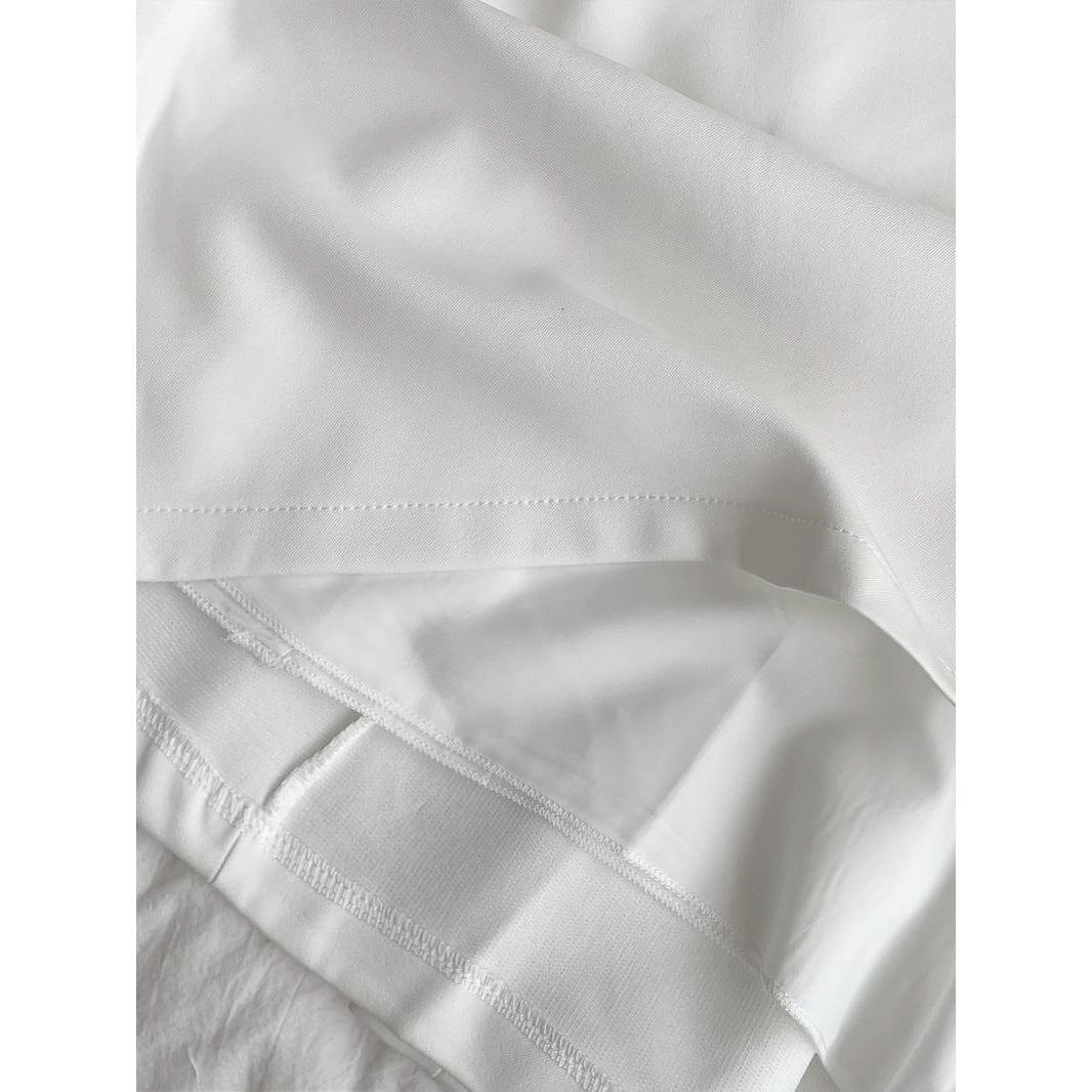 Short-sleeved A-line dress