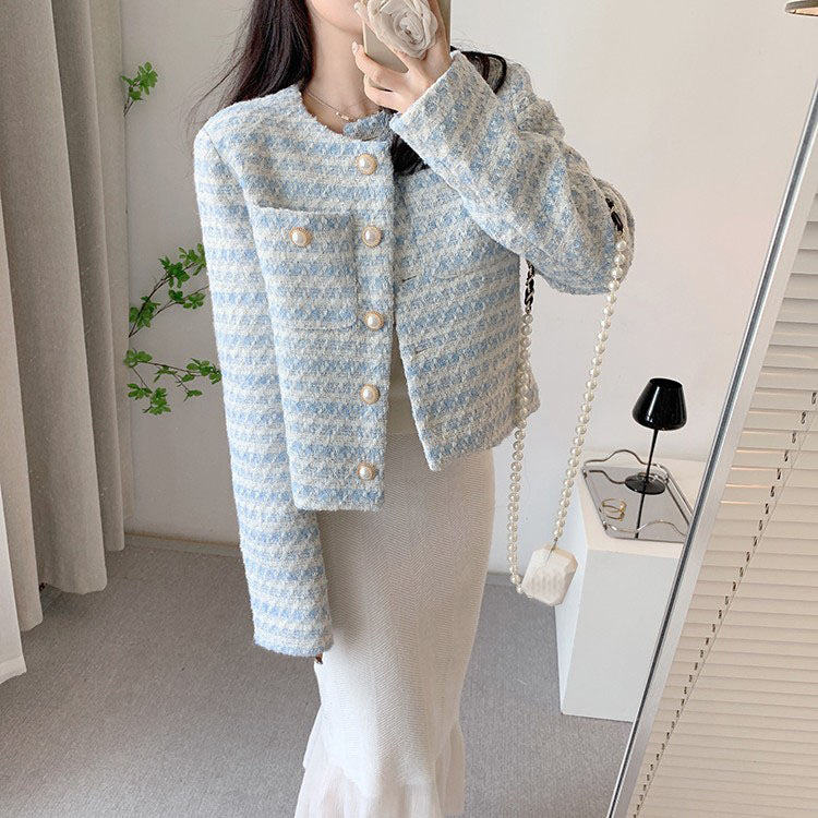 Sky Pearl Tweed Jacket