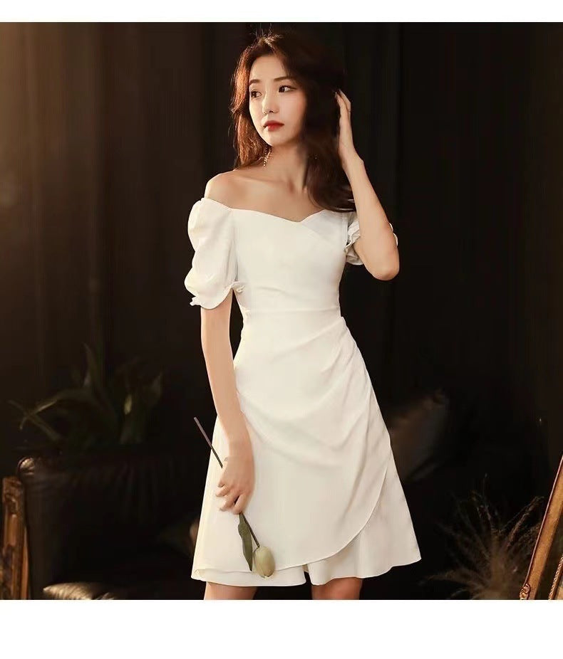Ruffled sweetheart neckline