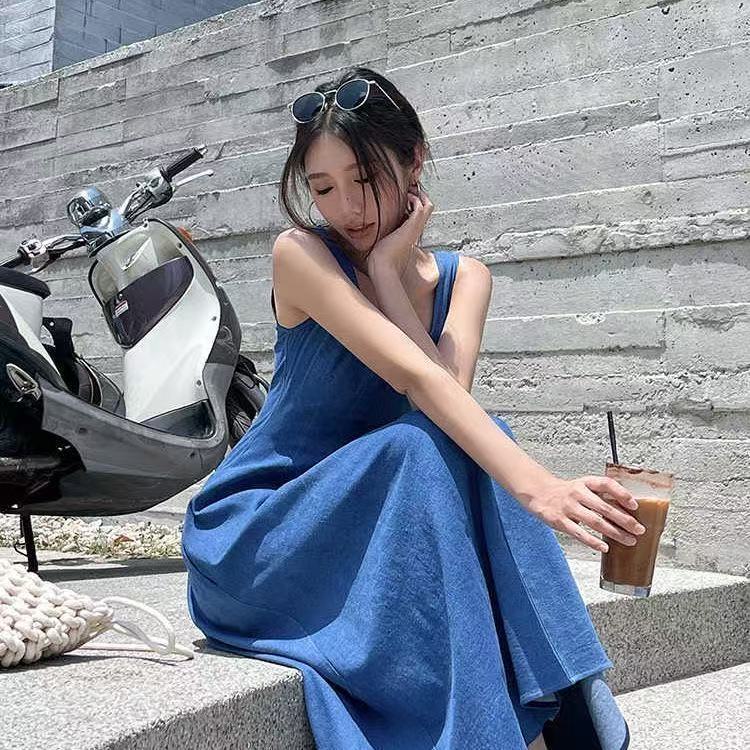 Soft Denim A-line Dress