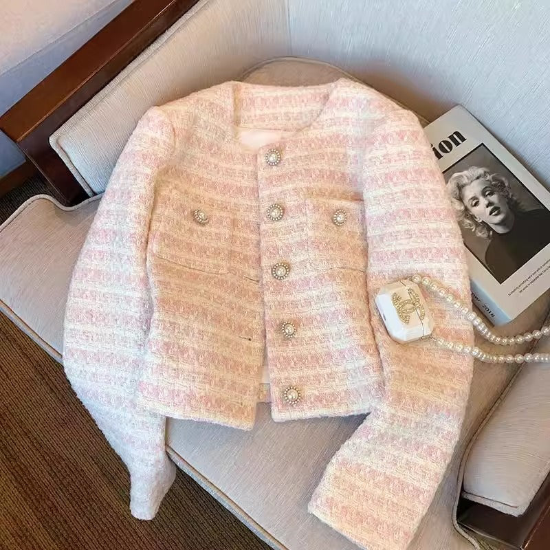 Blush Pearl Tweed Jacket