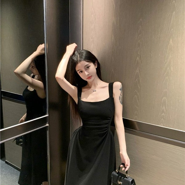 Sleeveless Square Neck Midi Dress