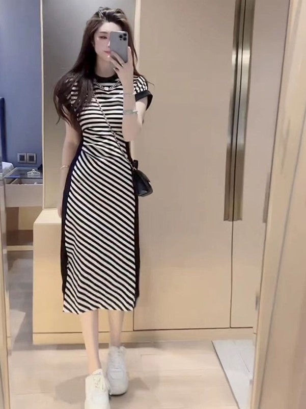 Striped Midi Dress