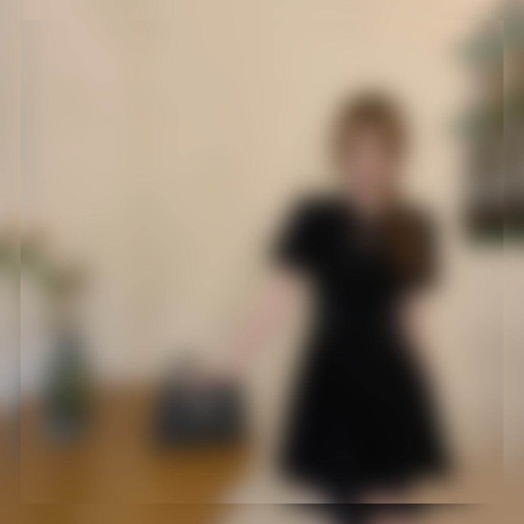 Black Cut-Out Fit & Flare Dress view 2