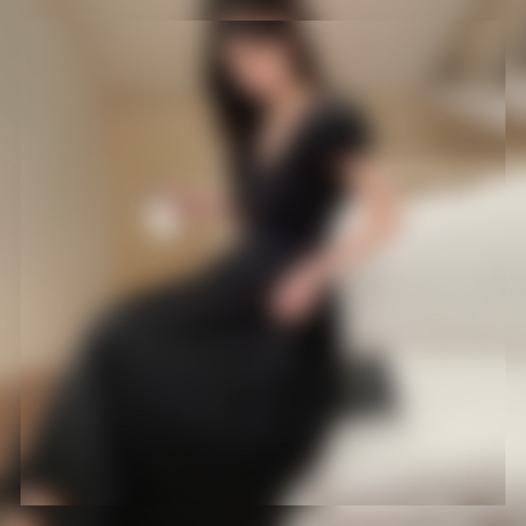 Black Ruffle Puff Sleeve Maxi Dress view 2