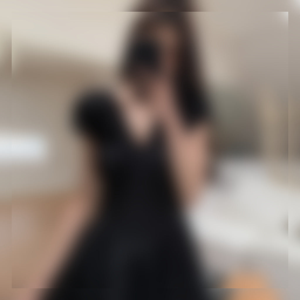 Black Ruffle Puff Sleeve Maxi Dress view 5