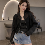 Lightweight Bomber Jacket in Black